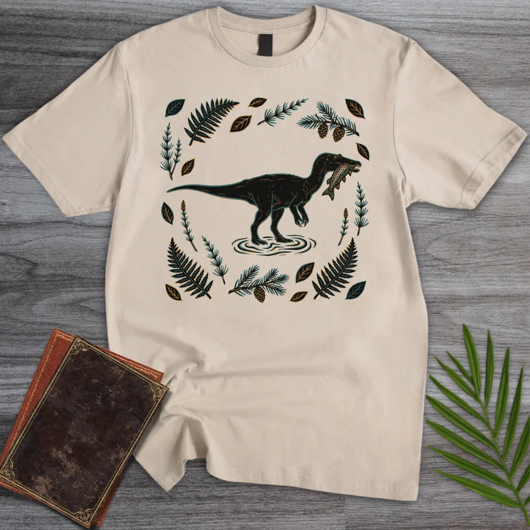 T-Shirt Sand / M Gone Fishing Baryonyx T-Shirt