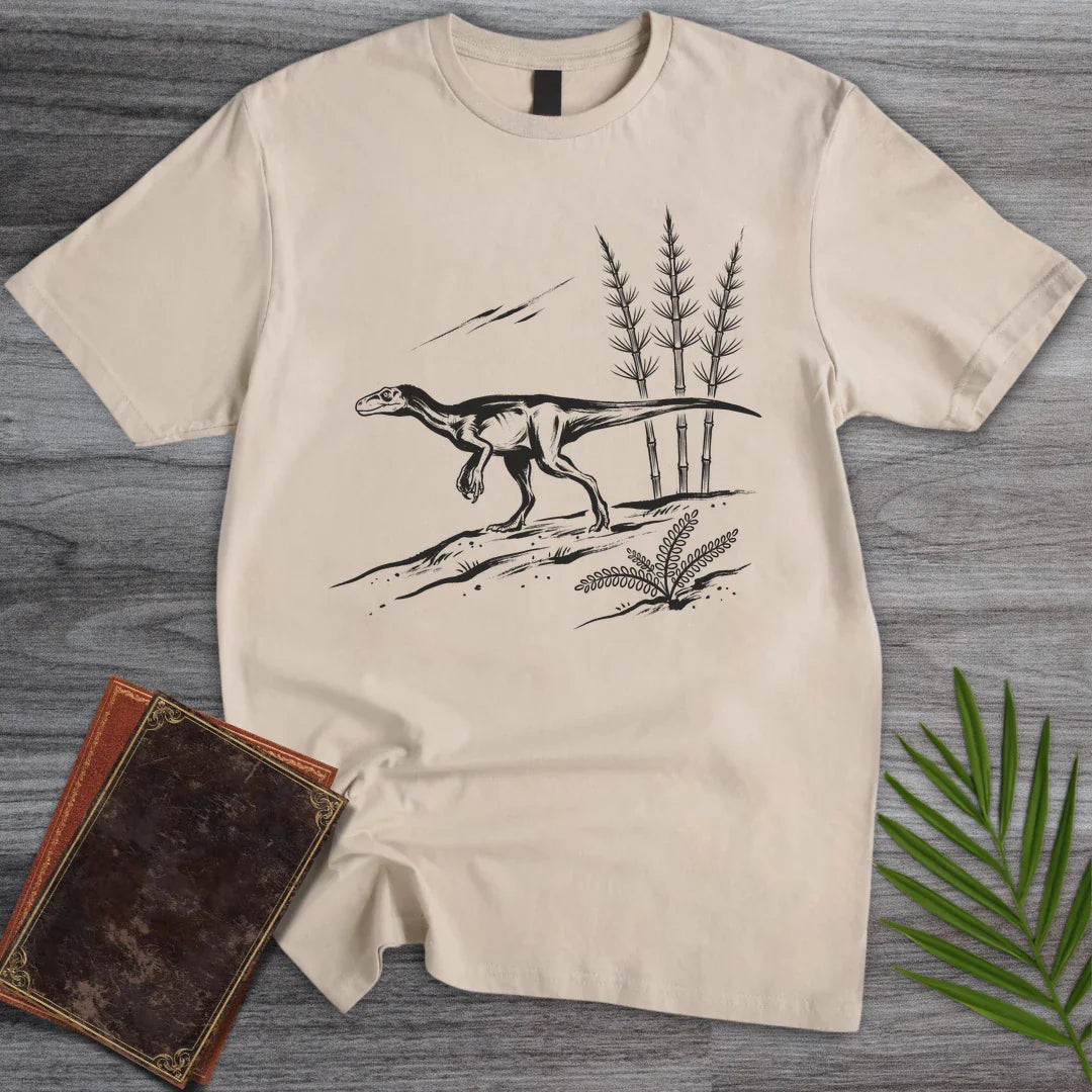 T-Shirt Sand / M Ink Brush Herrerasaurus T-Shirt