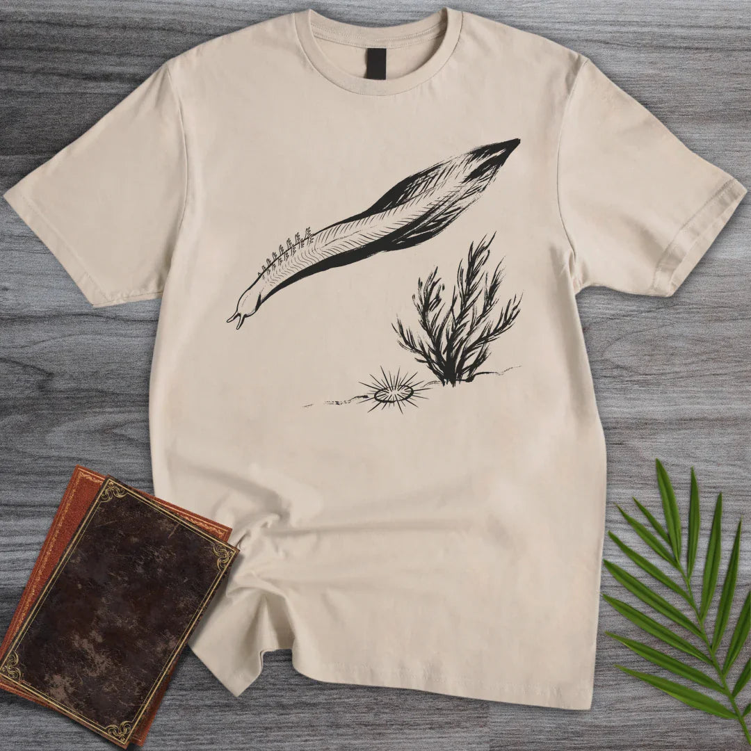 T-Shirt Sand / M Ink Brush Pikaia T-Shirt