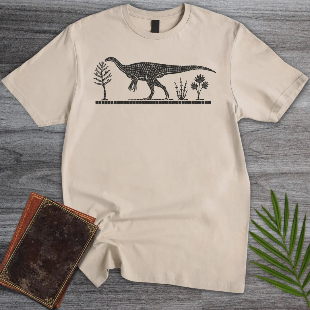 T-Shirt Sand / M Roman Mosaic Plateosaurus T-Shirt