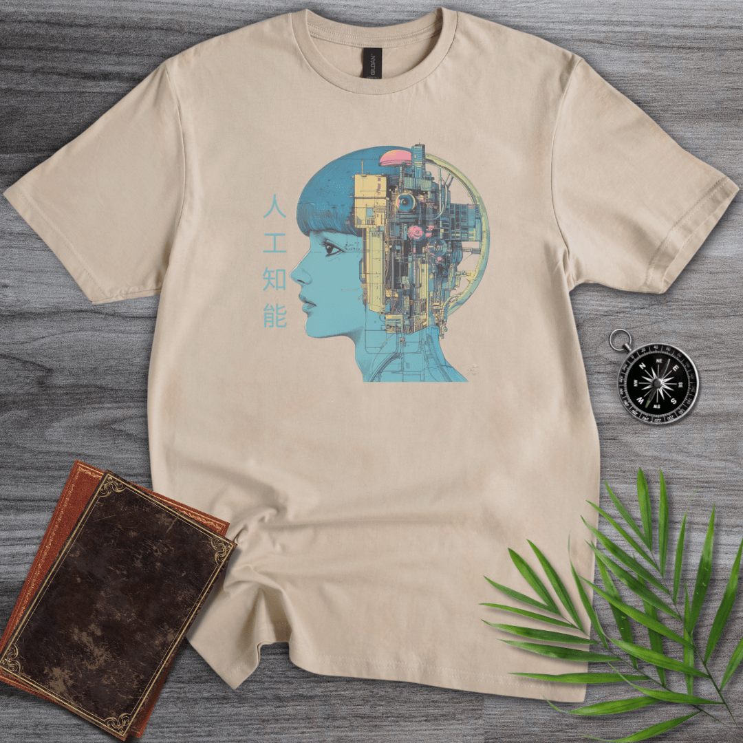 T-Shirt Sand / S 1980 Artificial Intelligence Graphic T-Shirt