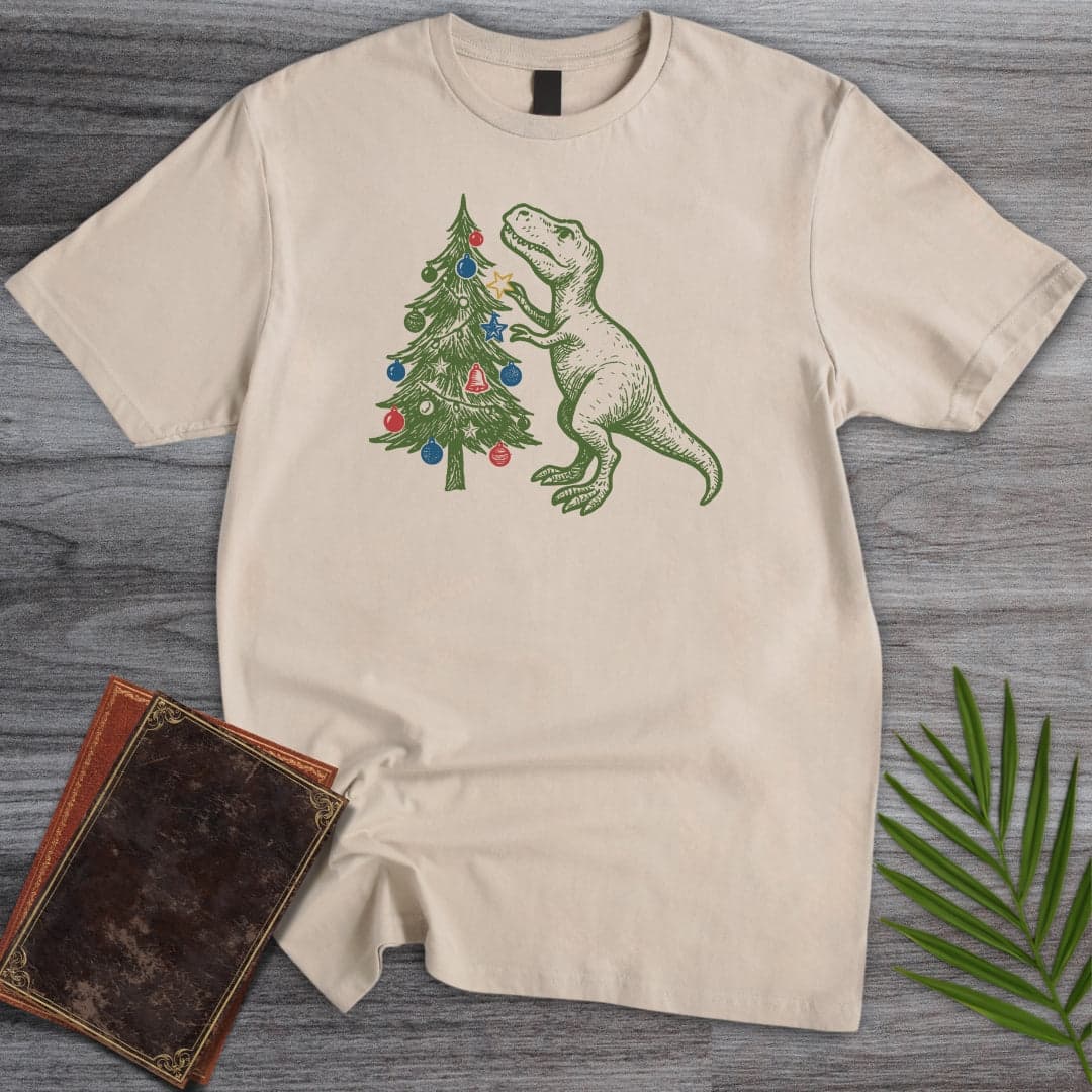 T-Shirt Sand / S A T.Rex Christmas Struggle T-Shirt