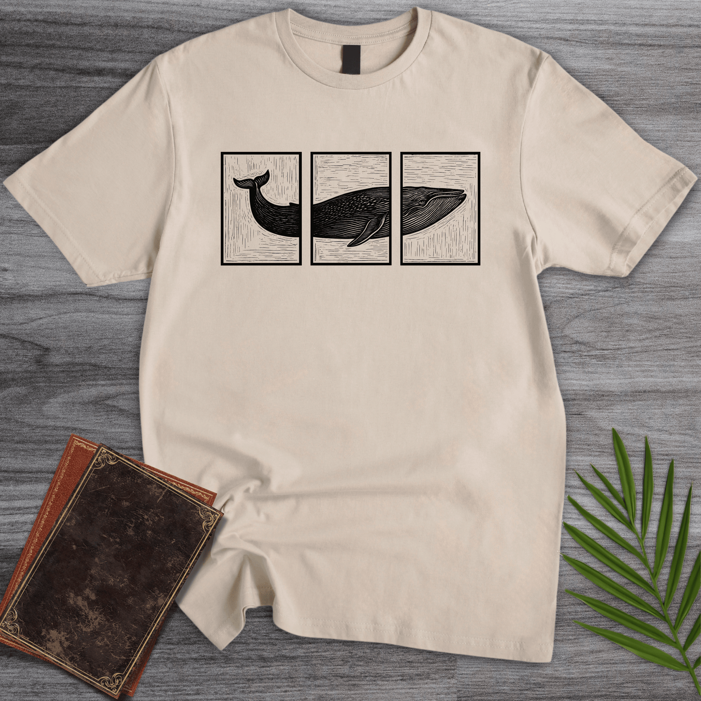 T-Shirt Sand / S Across the Ocean Panels T-Shirt