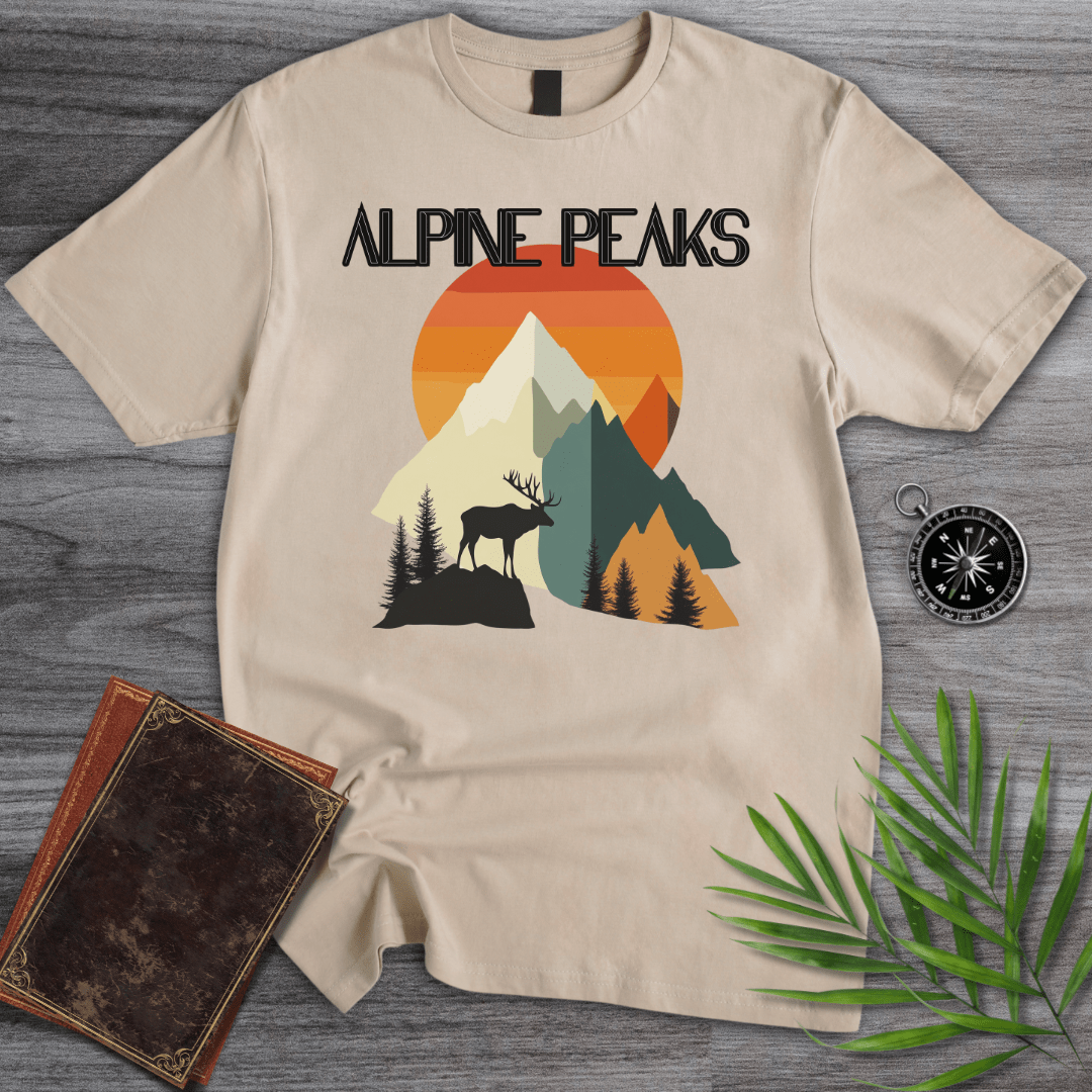 T-Shirt Sand / S Alpine Peaks Mountain T-Shirt