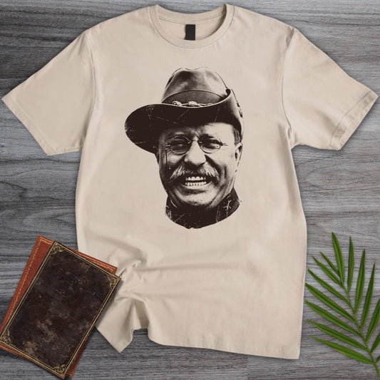 T-Shirt Sand / S Americas 250th Rugged Roosevelt Portrait T-Shirt