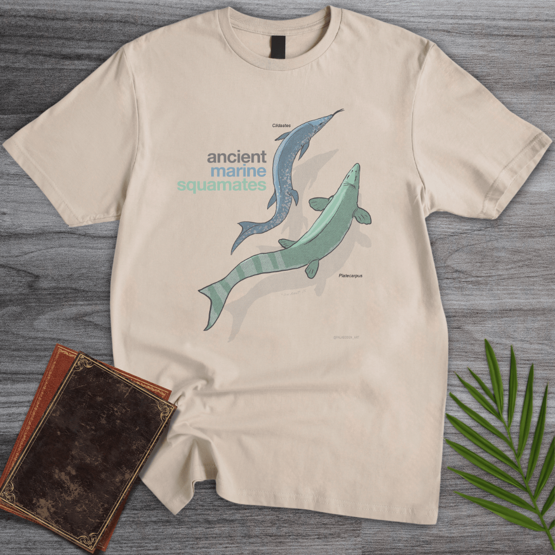 T-Shirt Sand / S Ancient Marine Squamates T-Shirt (palaeoden_art)