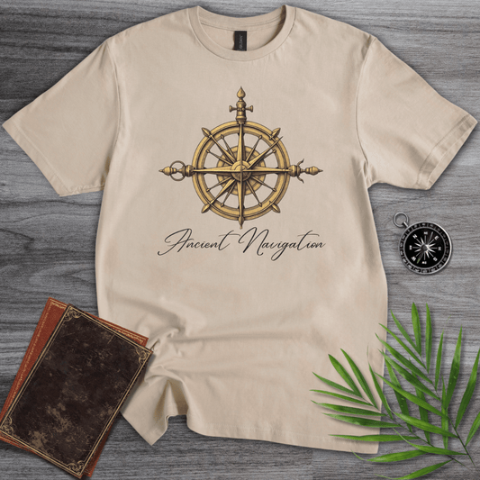 T-Shirt Sand / S Ancient Navigation Compass T-Shirt