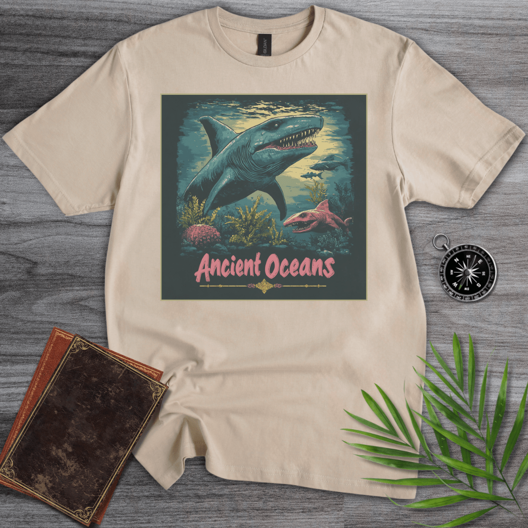 T-Shirt Sand / S Ancient Ocean's Megalodon T-Shirt