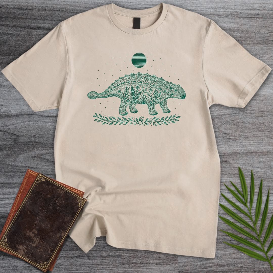 T-Shirt Sand / S Ankylosaurus Wildflower Sun T-Shirt