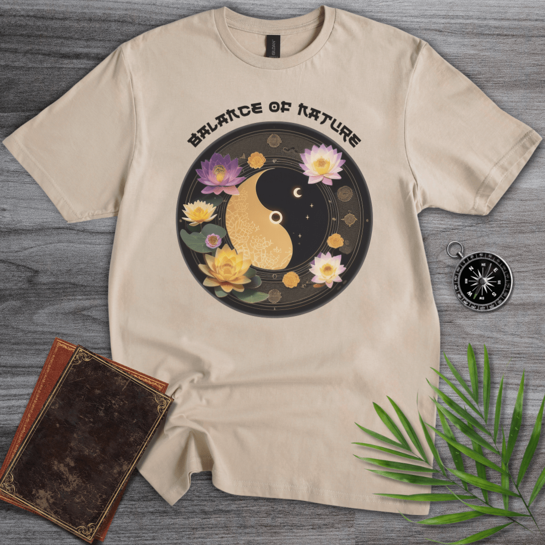 T-Shirt Sand / S Balance of Nature: Yinyang T-Shirt