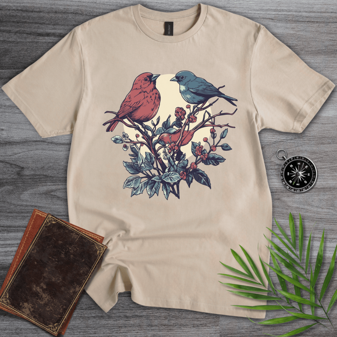 T-Shirt Sand / S Bird Berry Perch T-Shirt