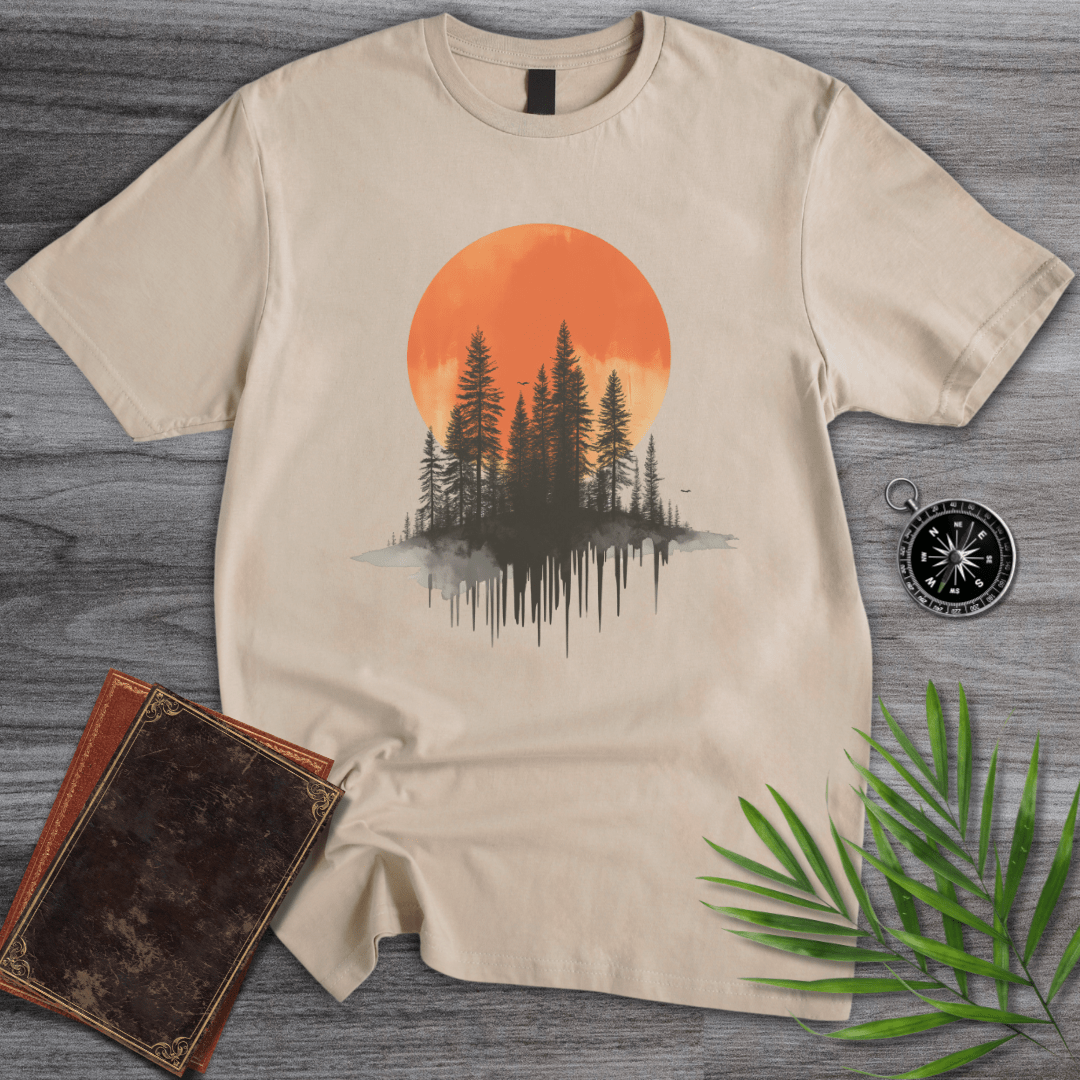 T-Shirt Sand / S Blood Moon Forest Graphic T-Shirt