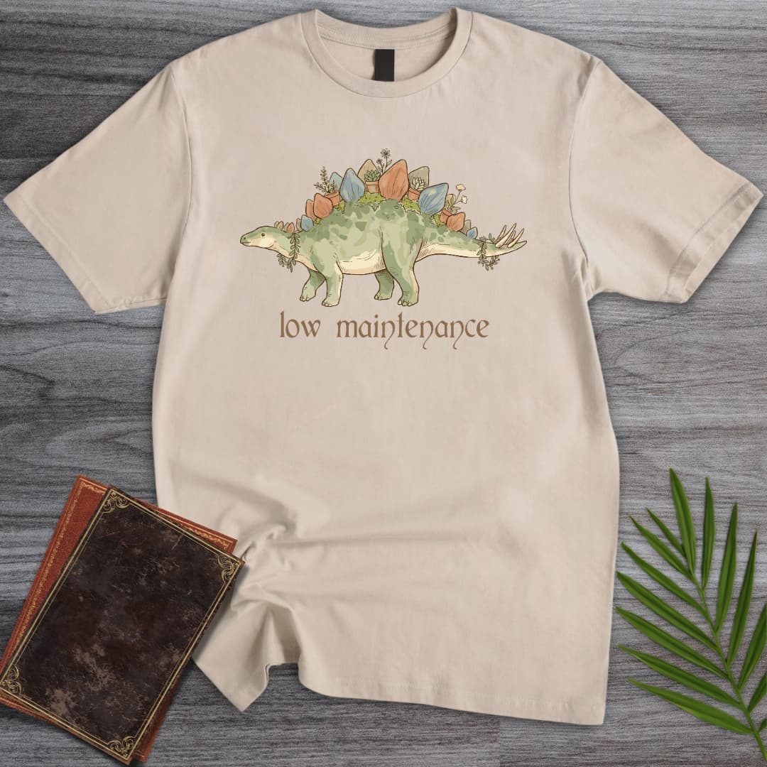 T-Shirt Sand / S Blooming Stegosaurus T-Shirt