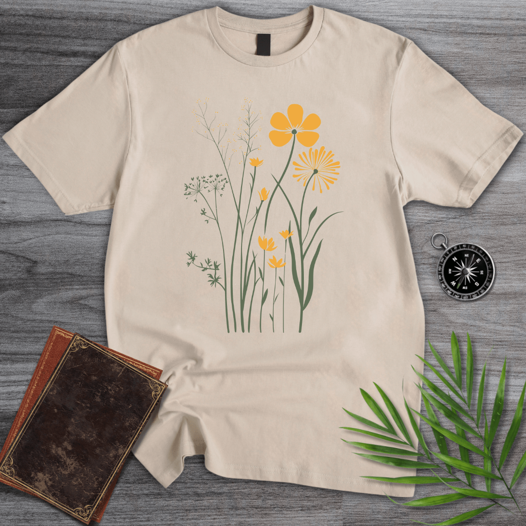 T-Shirt Sand / S Blossoming Wetland Graphic T-Shirt