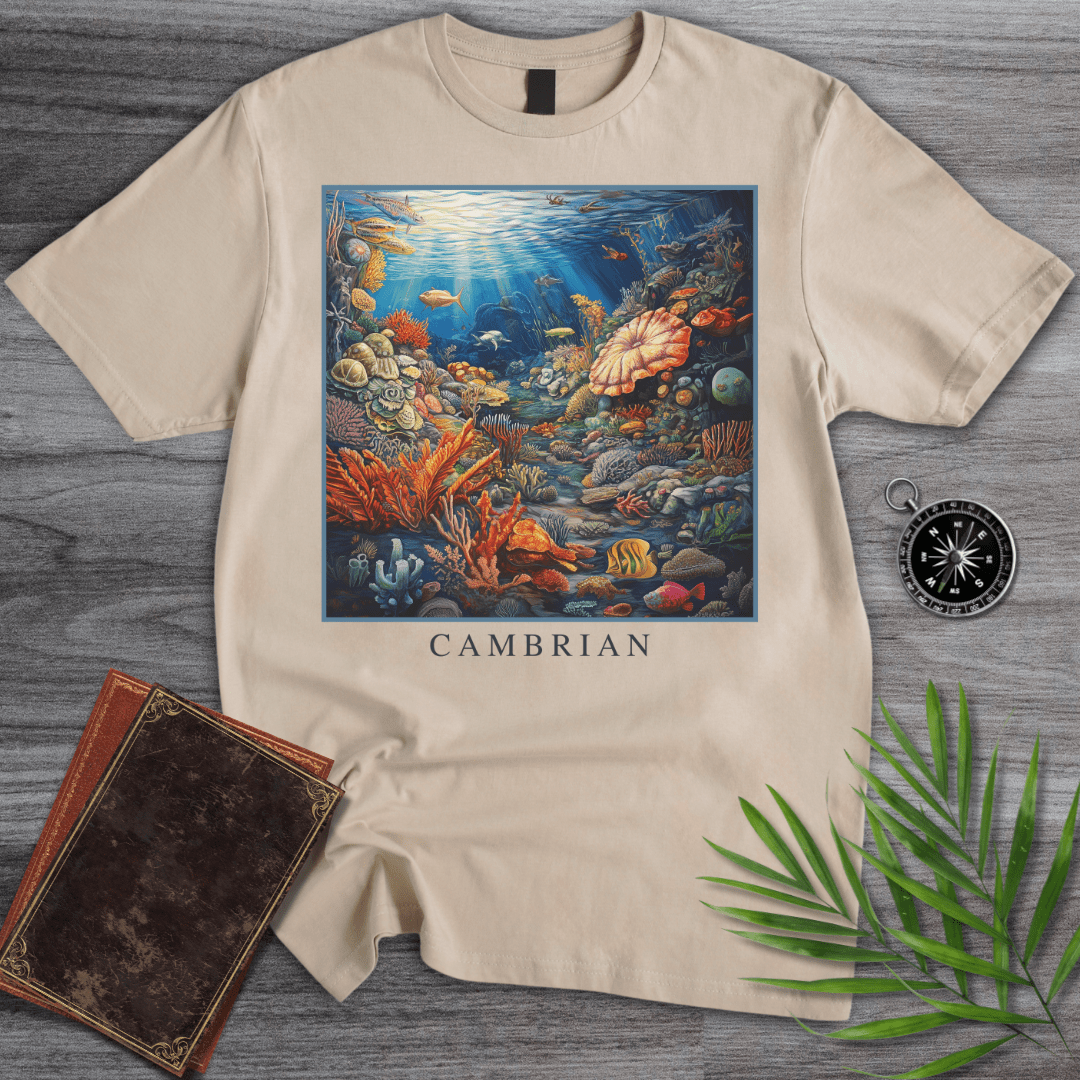 T-Shirt Sand / S Cambrian Marine Ecosystem T-Shirt