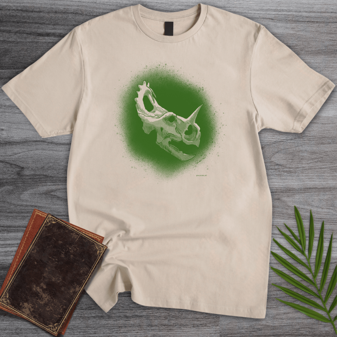 T-Shirt Sand / S Centrosaurus, Prehistoric Wildebeest T-Shirt (palaeoden_art)