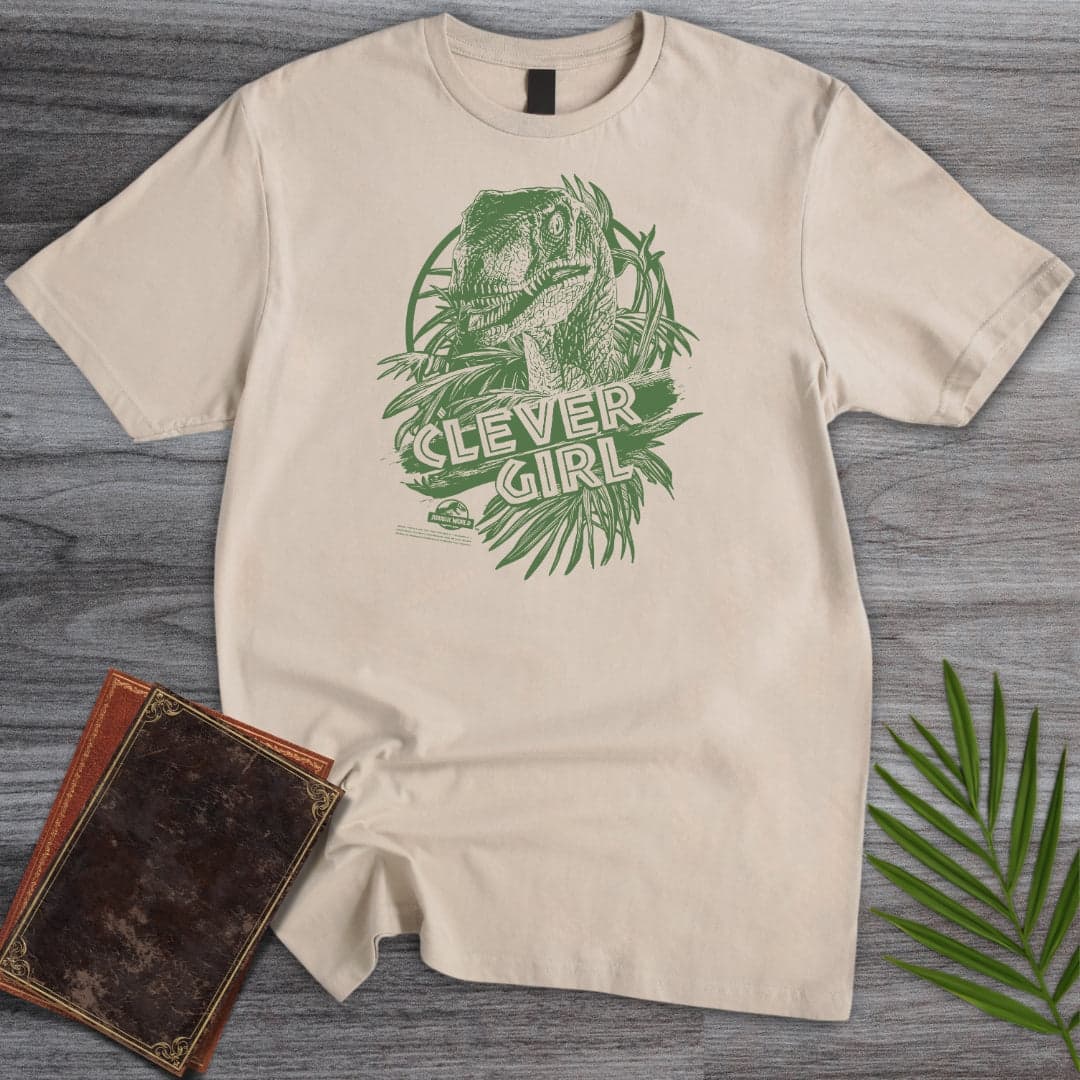 T-Shirt Sand / S Clever Jurassic Girl T-Shirt