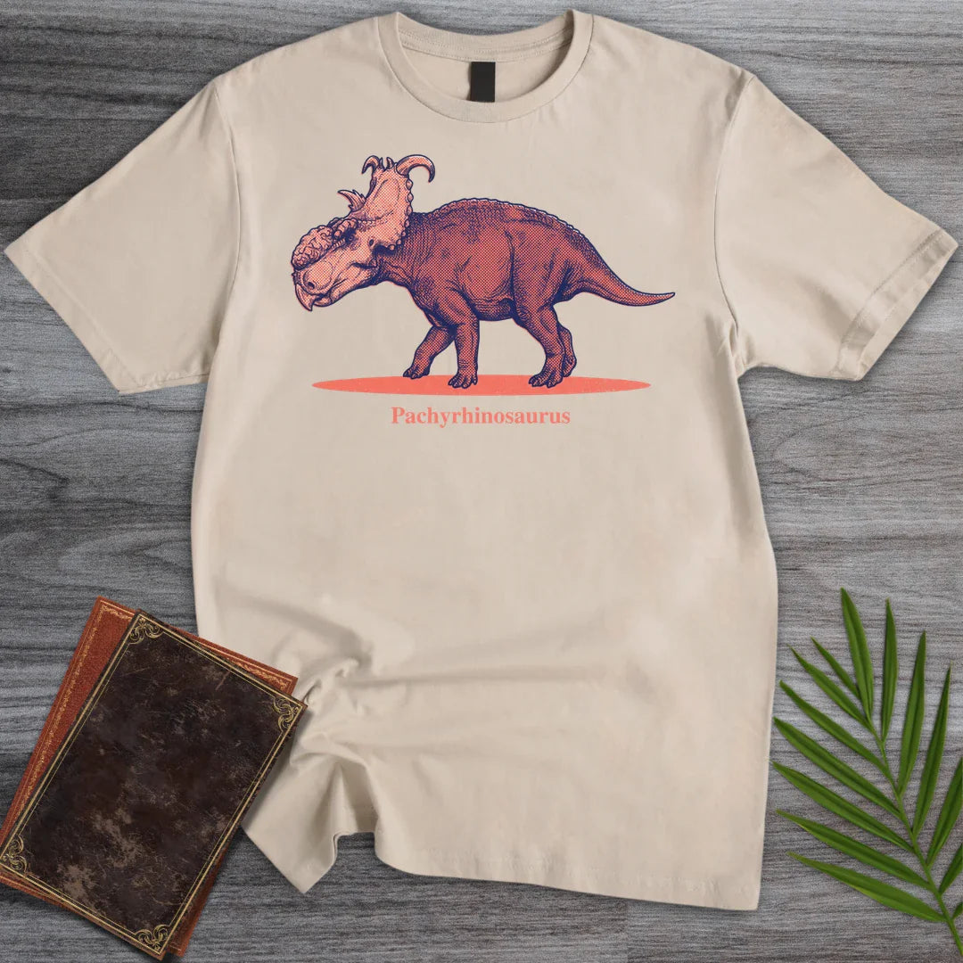 T-Shirt Sand / S Coral Boss Pachyrhinosaurus T-Shirt