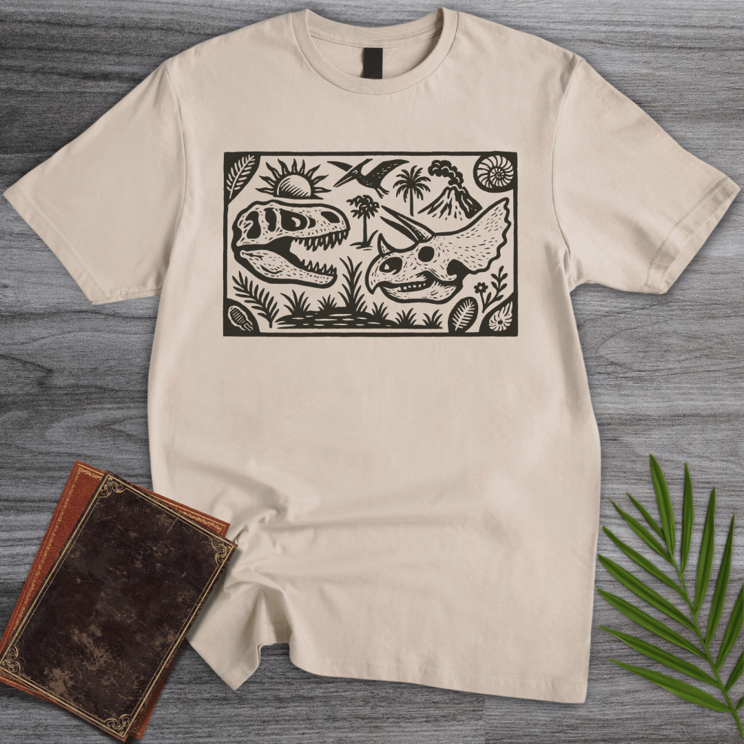 T-Shirt Sand / S Cretaceous Skull Encounter T-Shirt