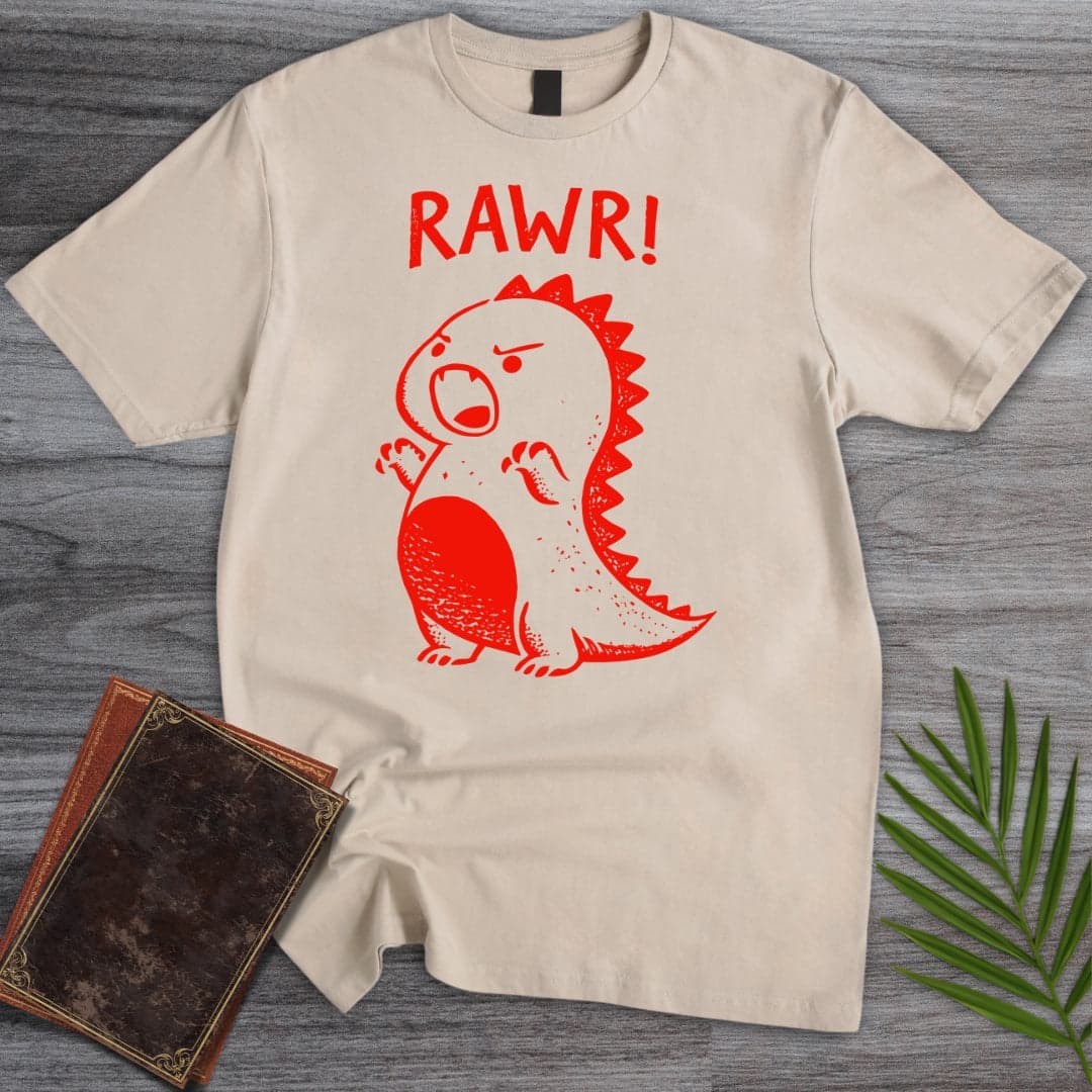 T-Shirt Sand / S Cute Dino Rawr T-Shirt