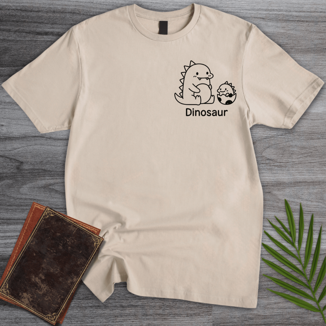 T-Shirt Sand / S Cute Dinosaur Egg T-shirt