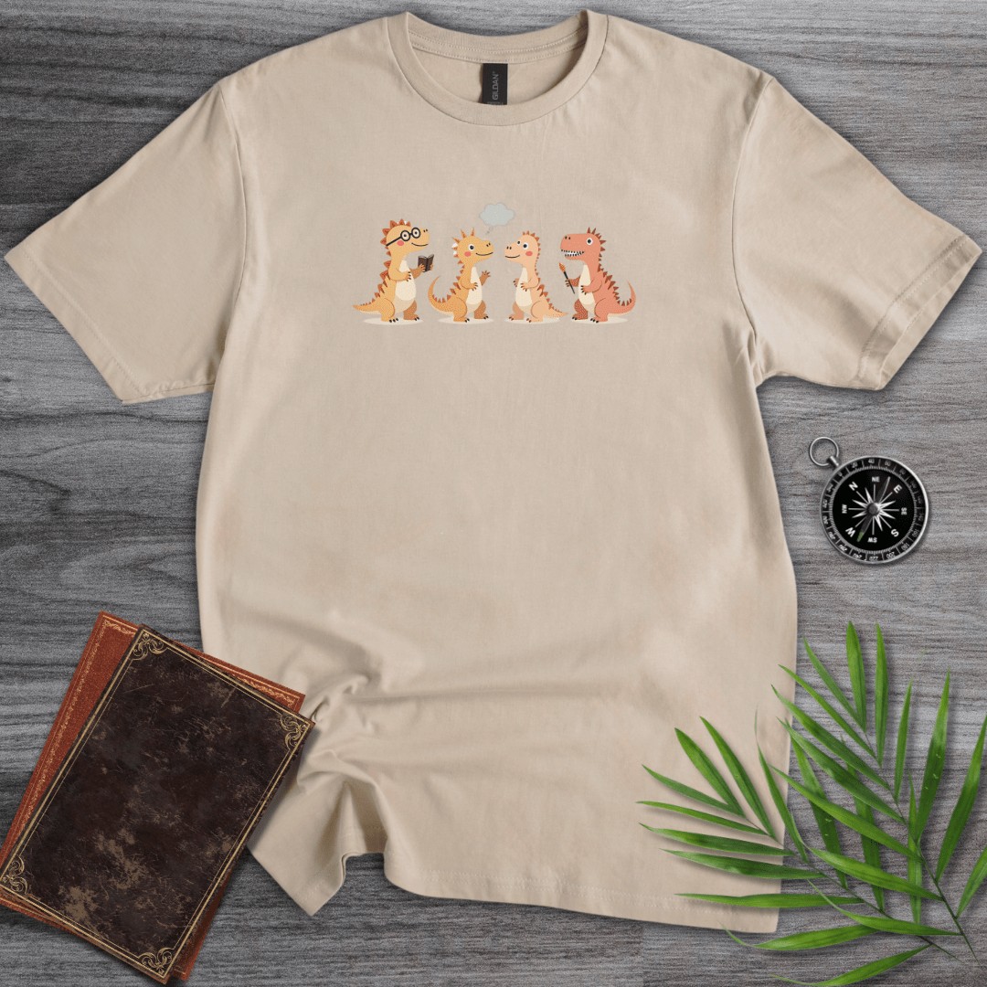 T-Shirt Sand / S Cute Dinosaur Friends T-Shirt