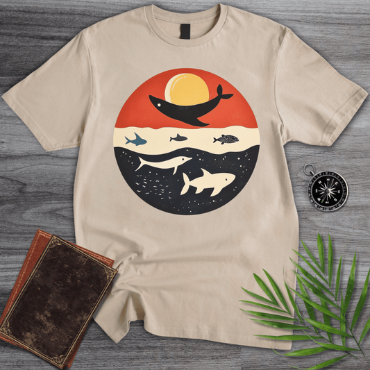 T-Shirt Sand / S Cute Marine Mammals Graphic T-Shirt