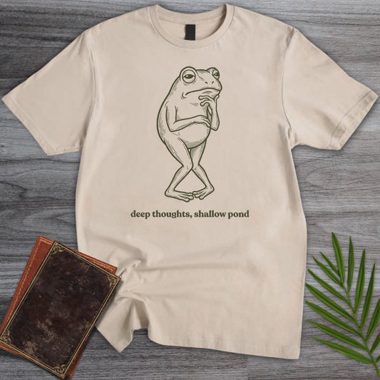 T-Shirt Sand / S Deep Thoughts Shallow Pond T-Shirt