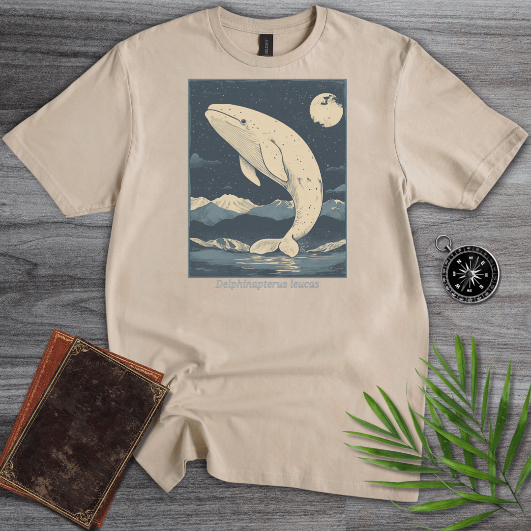 T-Shirt Sand / S Delphinapterus leucas (Beluga Whale) T-Shirt