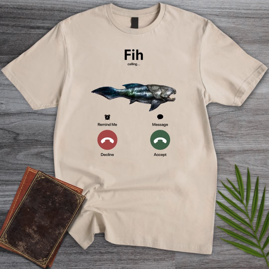 T-Shirt Sand / S Devonian Fih is Calling T-Shirt