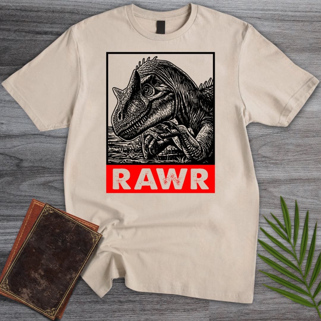 T-Shirt Sand / S Dino Rawr T-Shirt