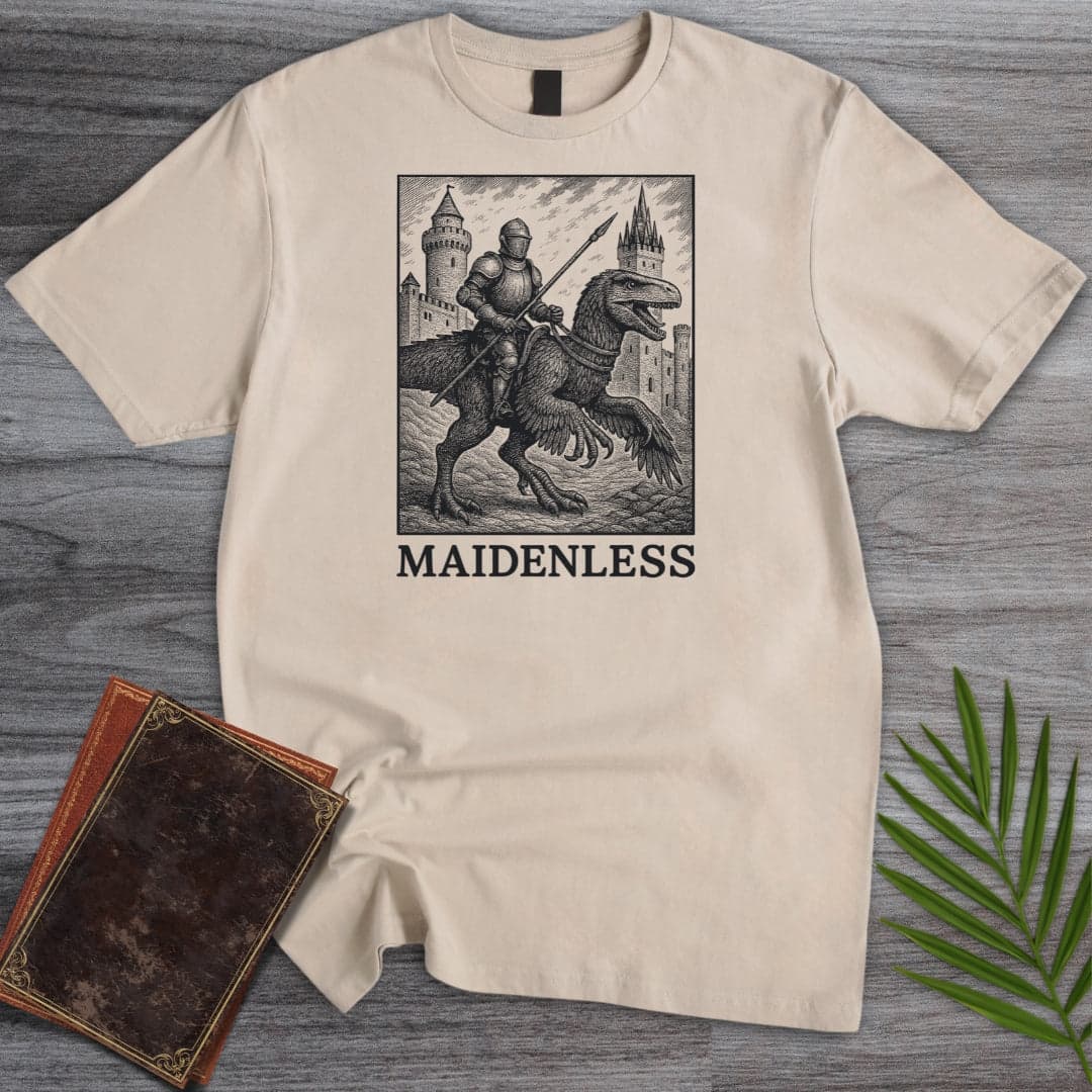 T-Shirt Sand / S Dino'tistic and Maidenless T-Shirt
