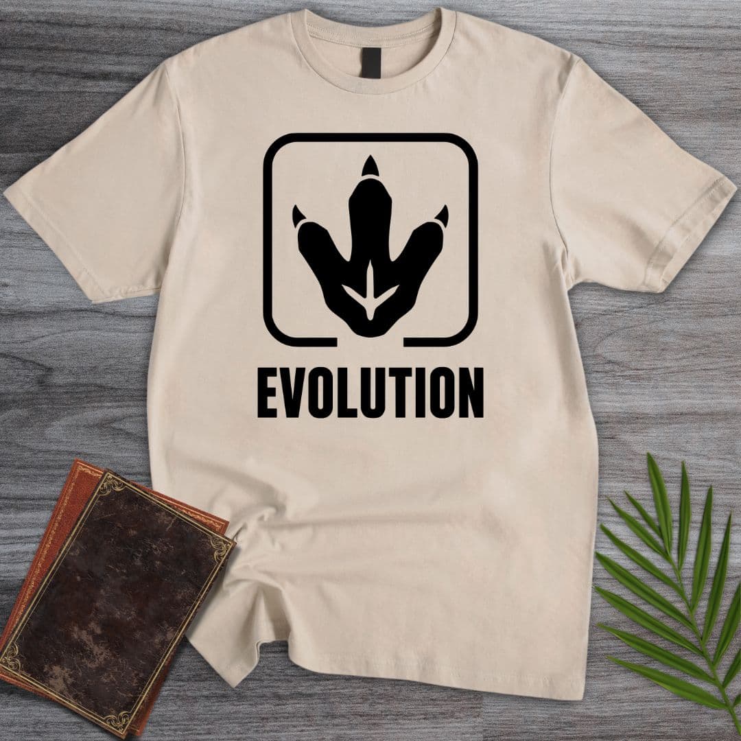 T-Shirt Sand / S Dino Track Badge T-Shirt