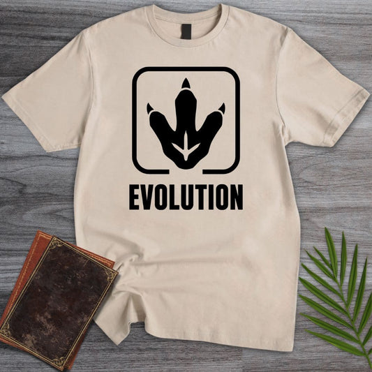 T-Shirt Sand / S Dino Track Badge T-Shirt