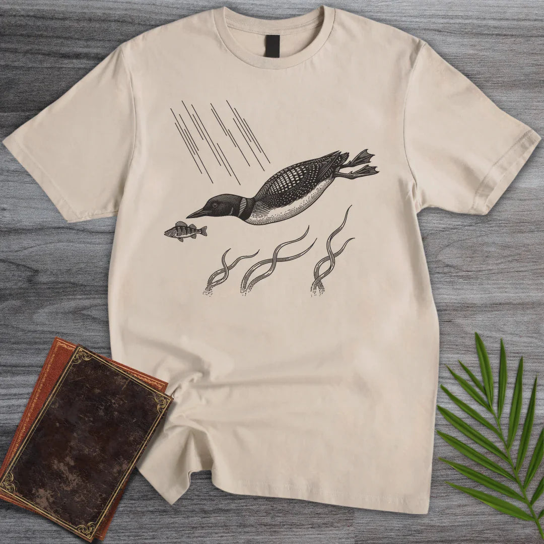 T-Shirt Sand / S Diving Common Loon T-Shirt