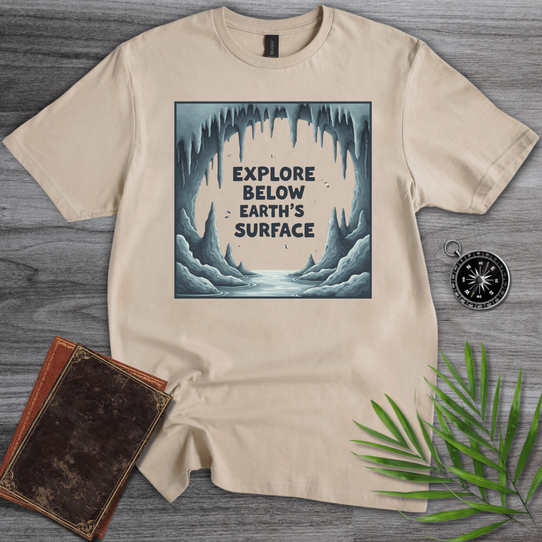 T-Shirt Sand / S Explore Below the Earth's Surface T-Shirt