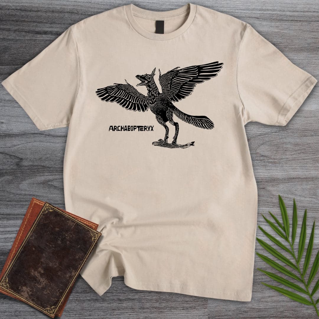 T-Shirt Sand / S First Flight Archaeopteryx T-Shirt (dunyaatay)