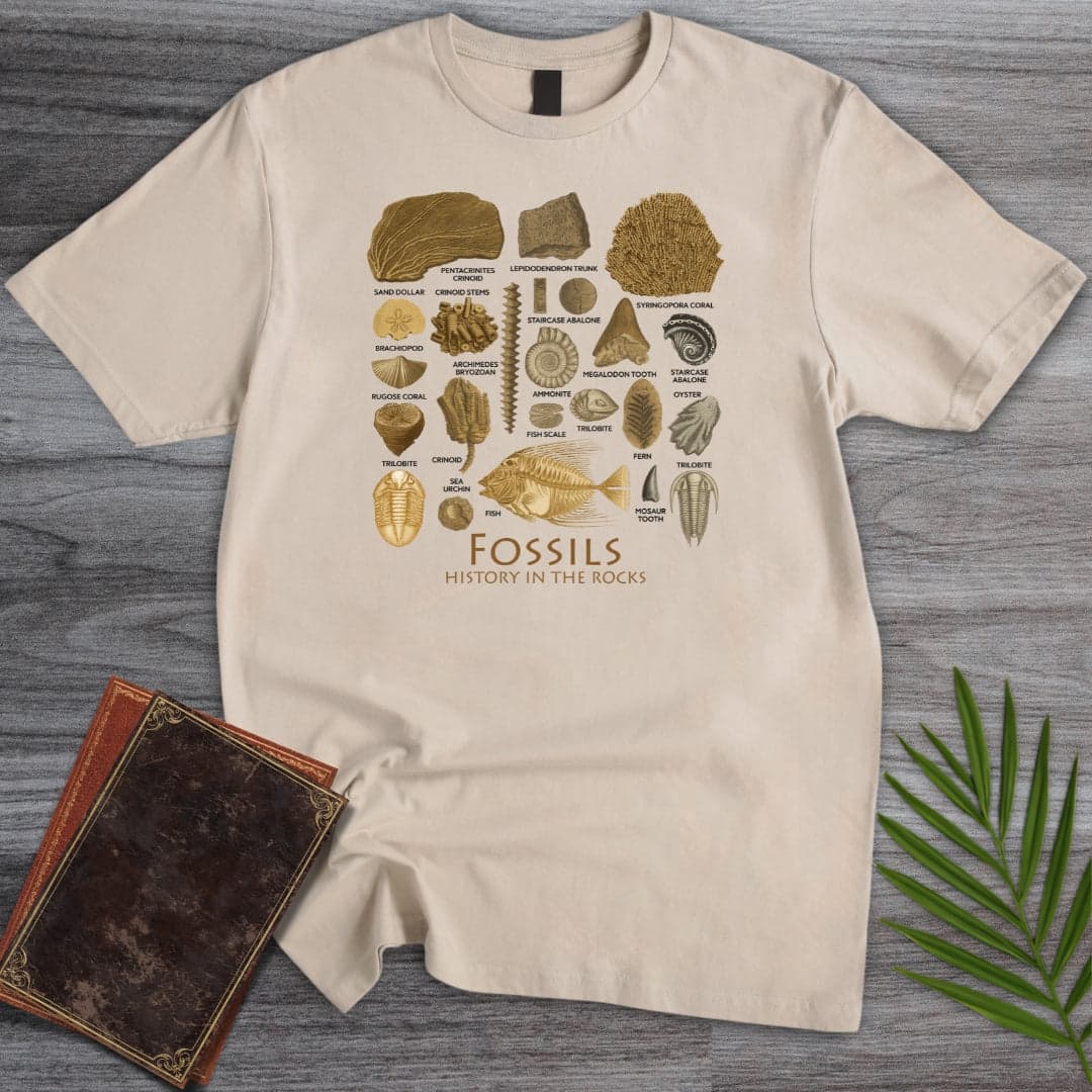 T-Shirt Sand / S Fossil History In Rocks T-Shirt