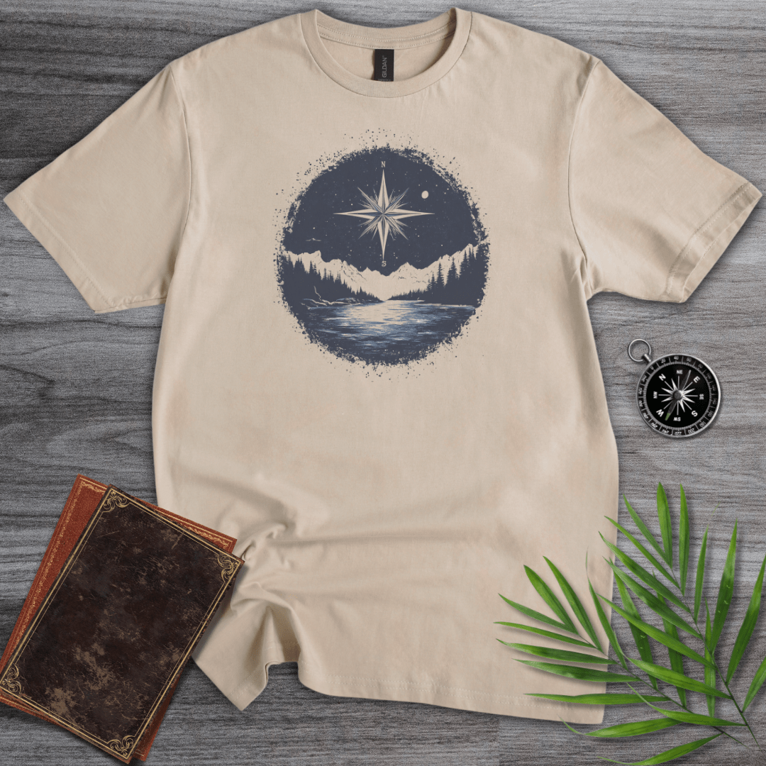 T-Shirt Sand / S Geography: Compass Graphic T-Shirt