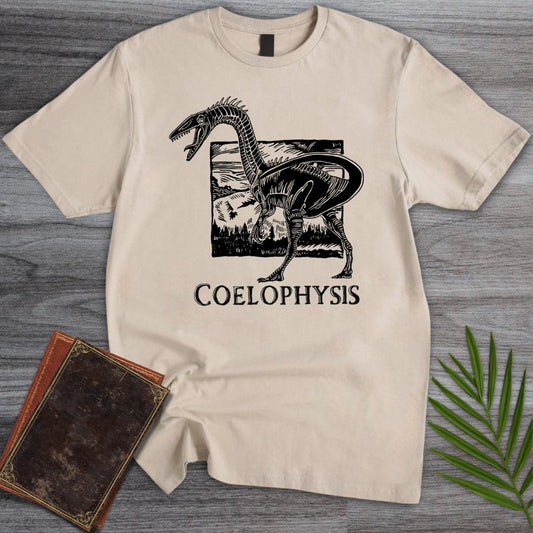 T-Shirt Sand / S Ghost Hollow Coelophysis T-Shirt (dunyaatay)