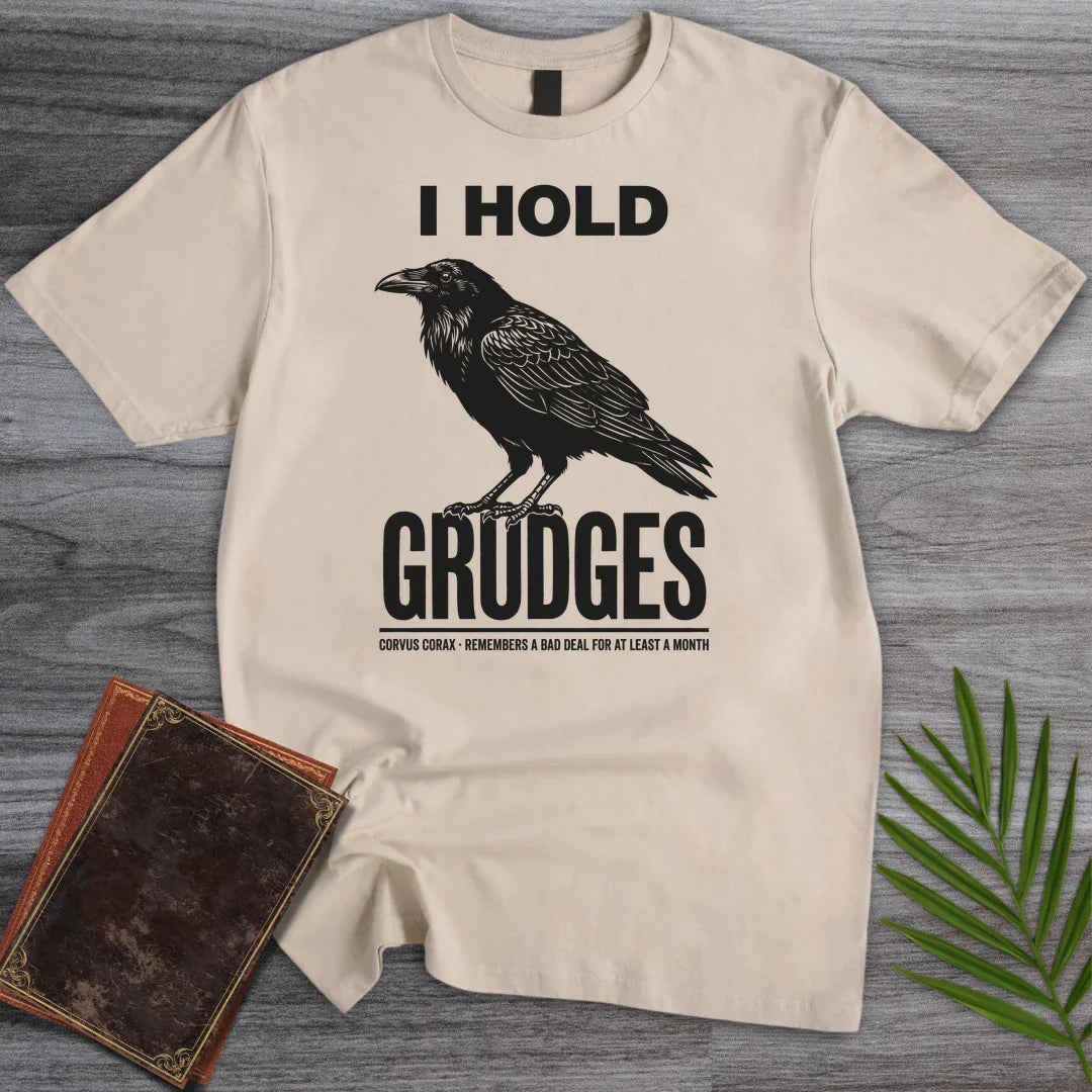 T-Shirt Sand / S Grudge Holder Raven T-Shirt