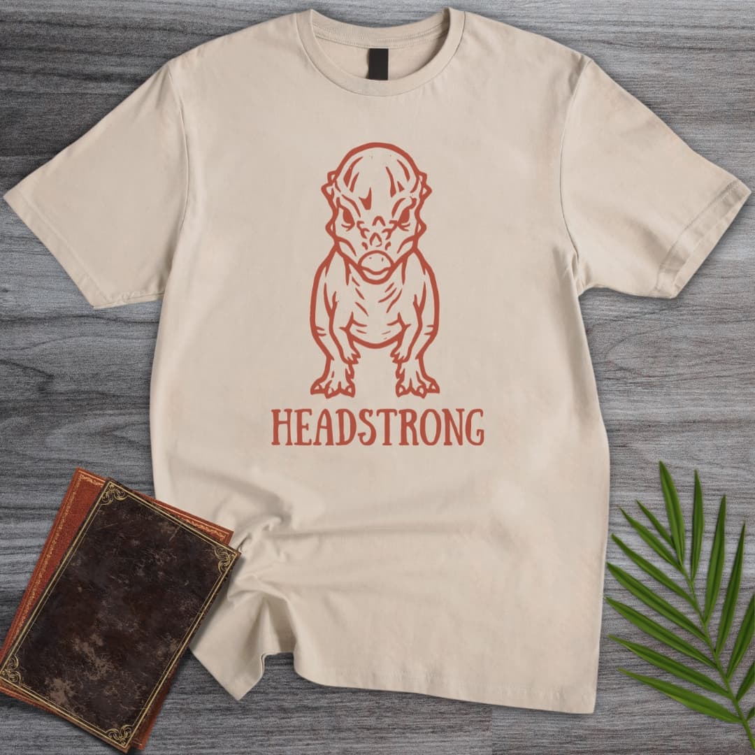 T-Shirt Sand / S Headstrong Pachycephalosaurus T-Shirt