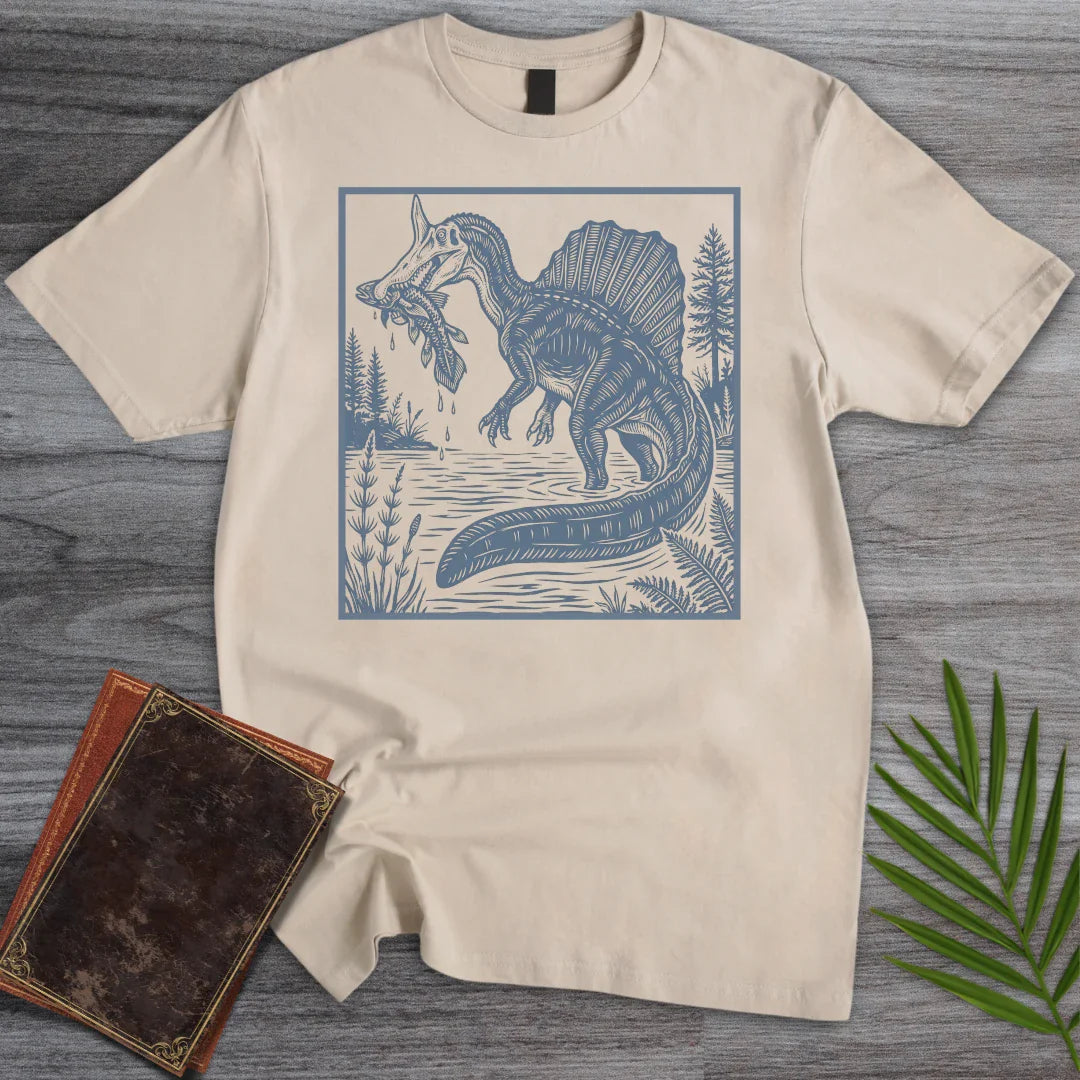 T-Shirt Sand / S Hell Heron Spinosaurus T-Shirt
