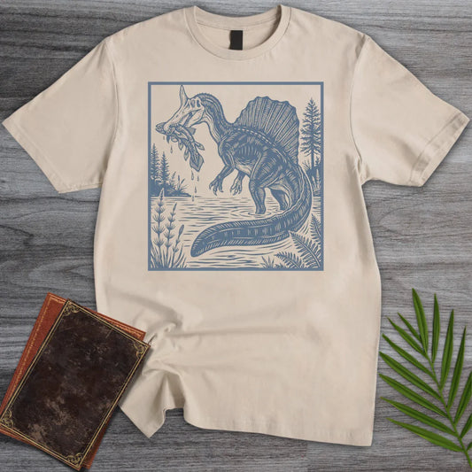 T-Shirt Sand / S Hell Heron Spinosaurus T-Shirt