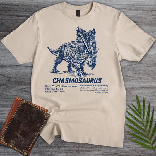 T-Shirt Sand / S Herbivorous Beaked Chasmosaurus T-Shirt