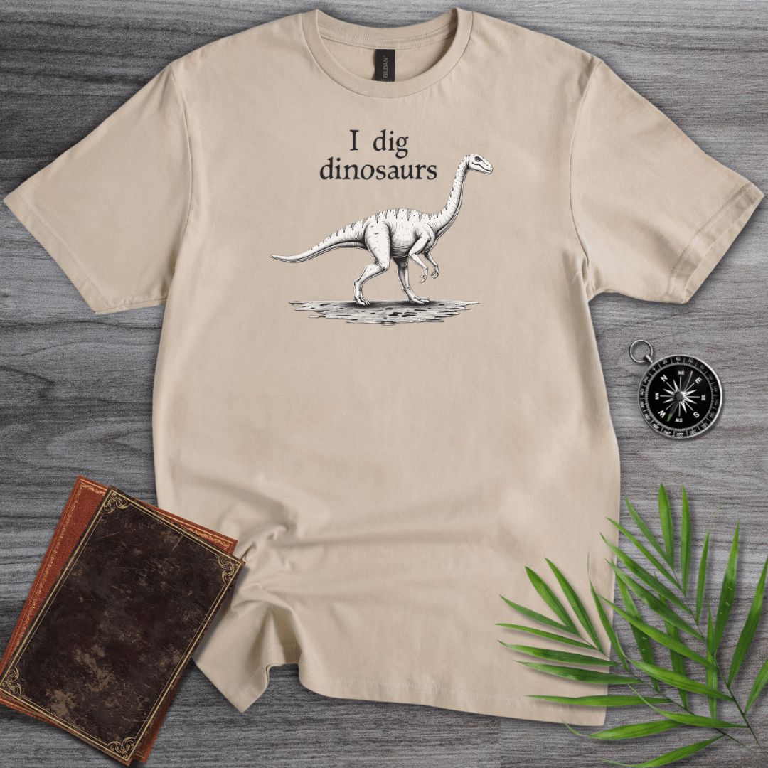 T-Shirt Sand / S I Dig Dinosaurs T-Shirt