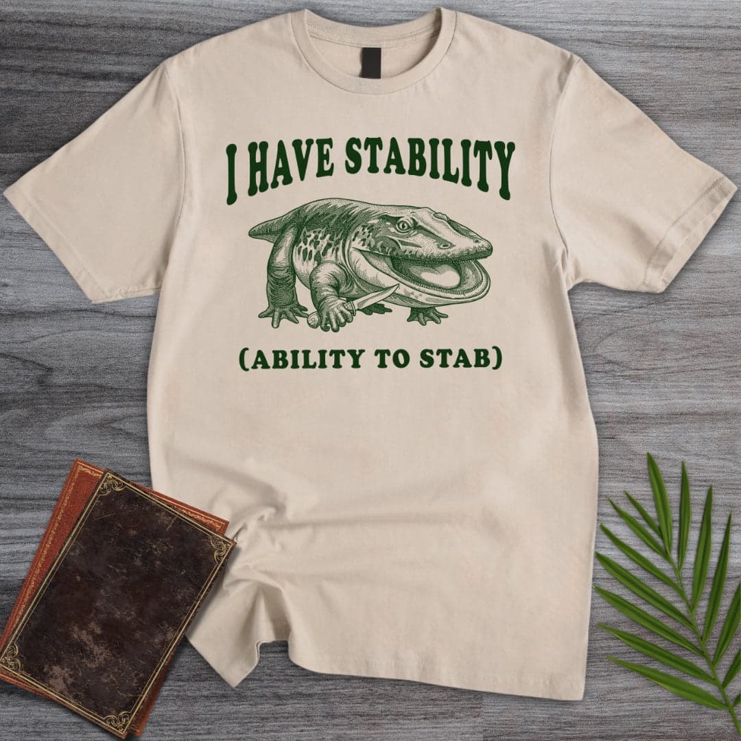 T-Shirt Sand / S I Have Stability Stenokranio T-Shirt