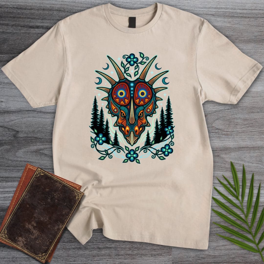 T-Shirt Sand / S Indigenous Styracosaurus Dream T-Shirt