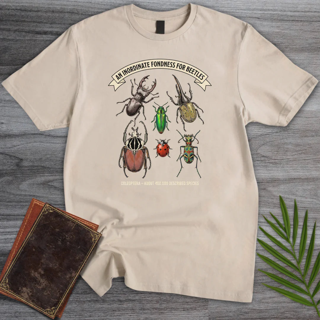 T-Shirt Sand / S Inordinate Fondness Beetles T-Shirt