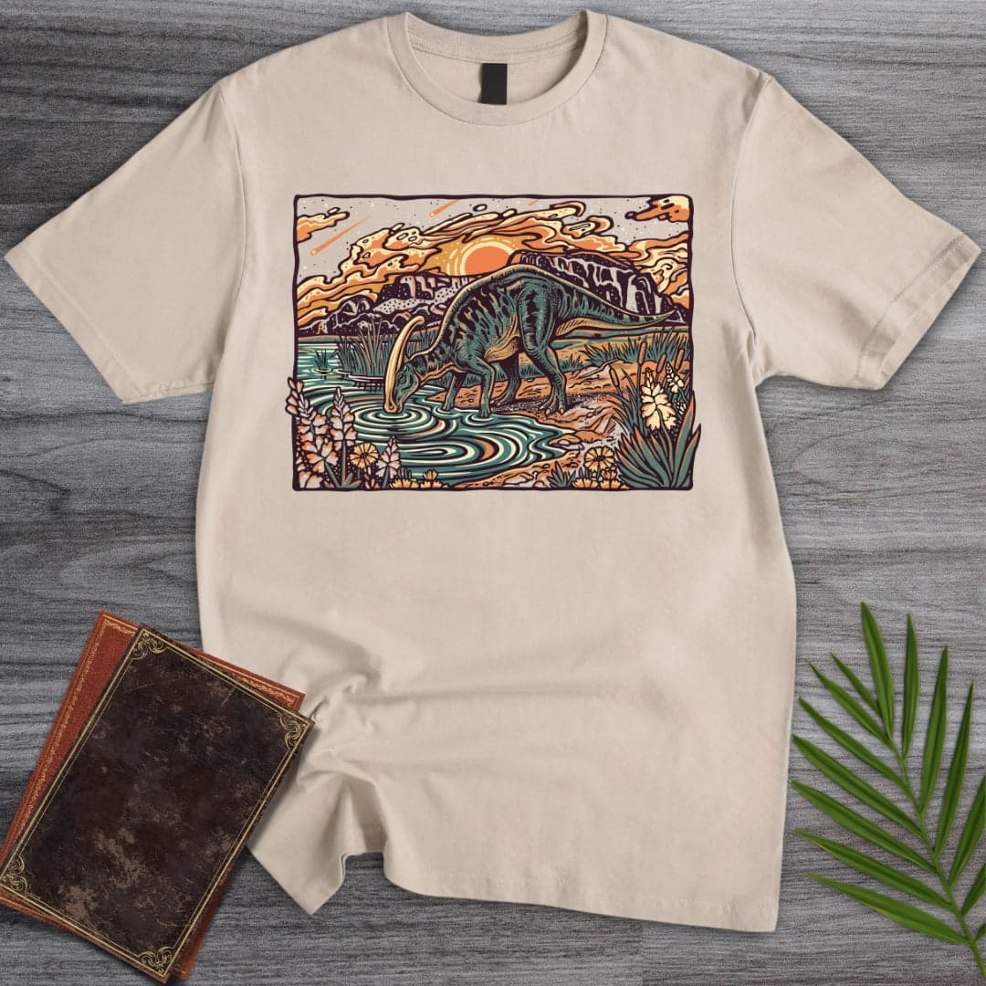T-Shirt Sand / S Into the Parasaurolophus Dream T-Shirt